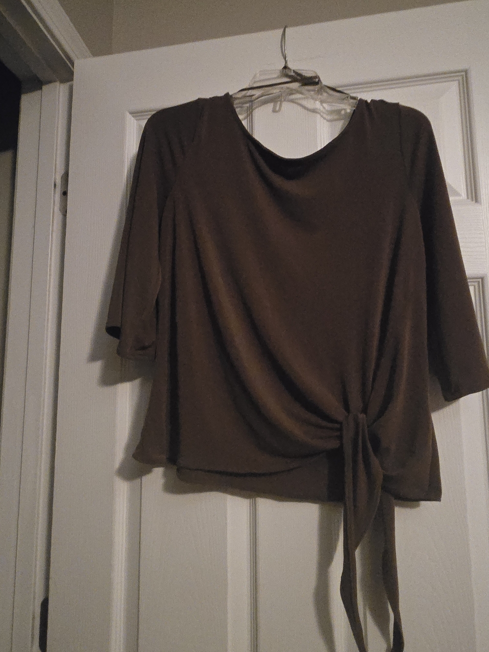 Banana Republic Brown Tie-Waist Blouse